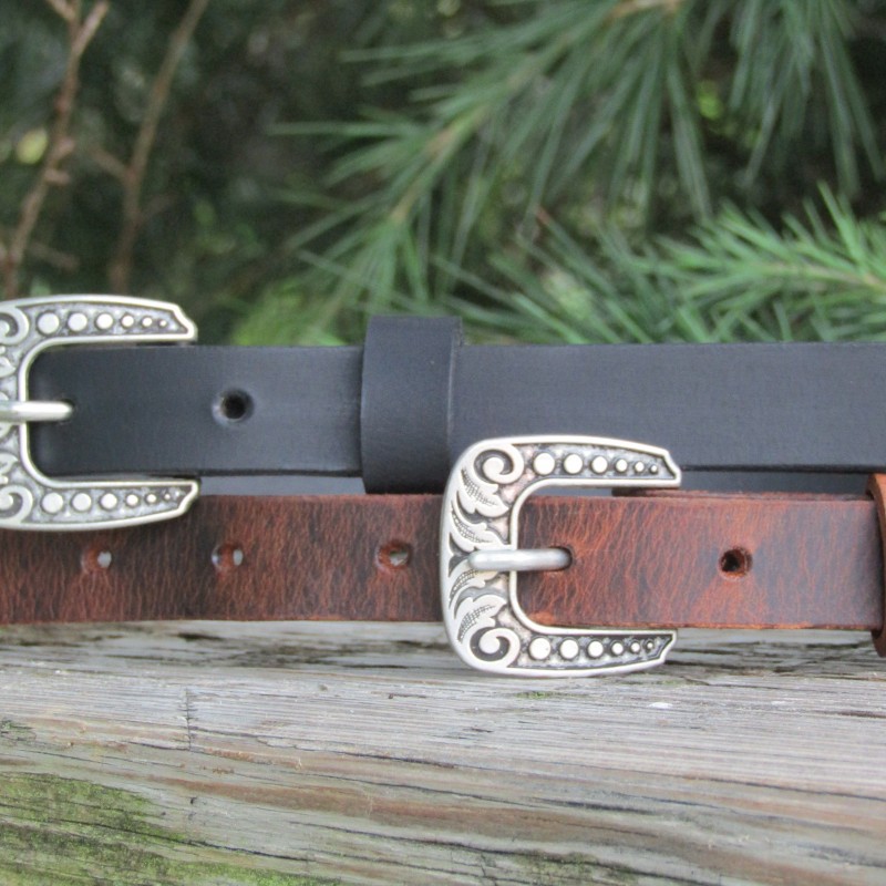 Skinny Leather belt Full Grain leather belt, custom belt, handmade gift, women's casual leather belt, personalized gift, USA made, 3/4" belt