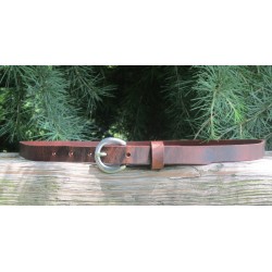 Soft and Comfortable Water Buffalo Leather Belt | Single-Piece Construction | Beveled Edges | Chicago Screw Buckle Attachment