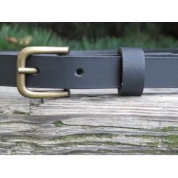 3/4" leather belt Narrow leather belt leather belt for women full grain black leather belt skinney leather belt black narrow leather