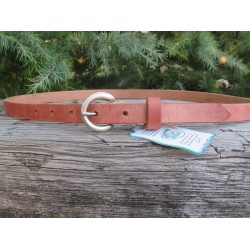 3/4" wide leather belt Hermann Oak Harness Leather belt narrow leather belt casual leather belt Skinny leather belt Made in USA leather belt