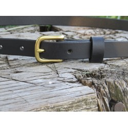 3/4" leather belt Narrow leather belt leather belt for women full grain black leather belt skinney leather belt black narrow leather